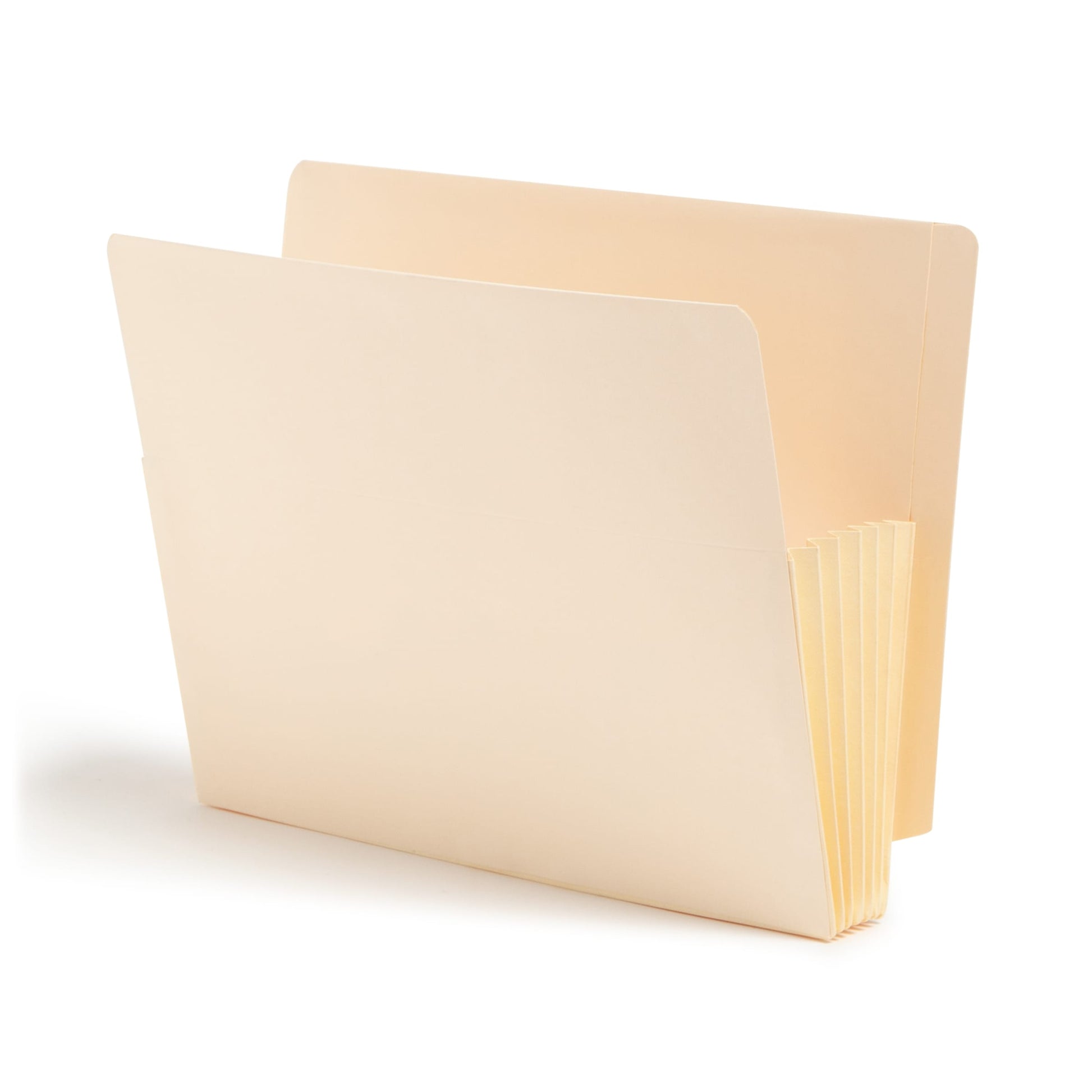 Reinforced End Tab File Pockets, Straight-Cut Tab, 5-1/4 inch Expansion, Manila Color, Letter Size, Set of 10, 30086486751743