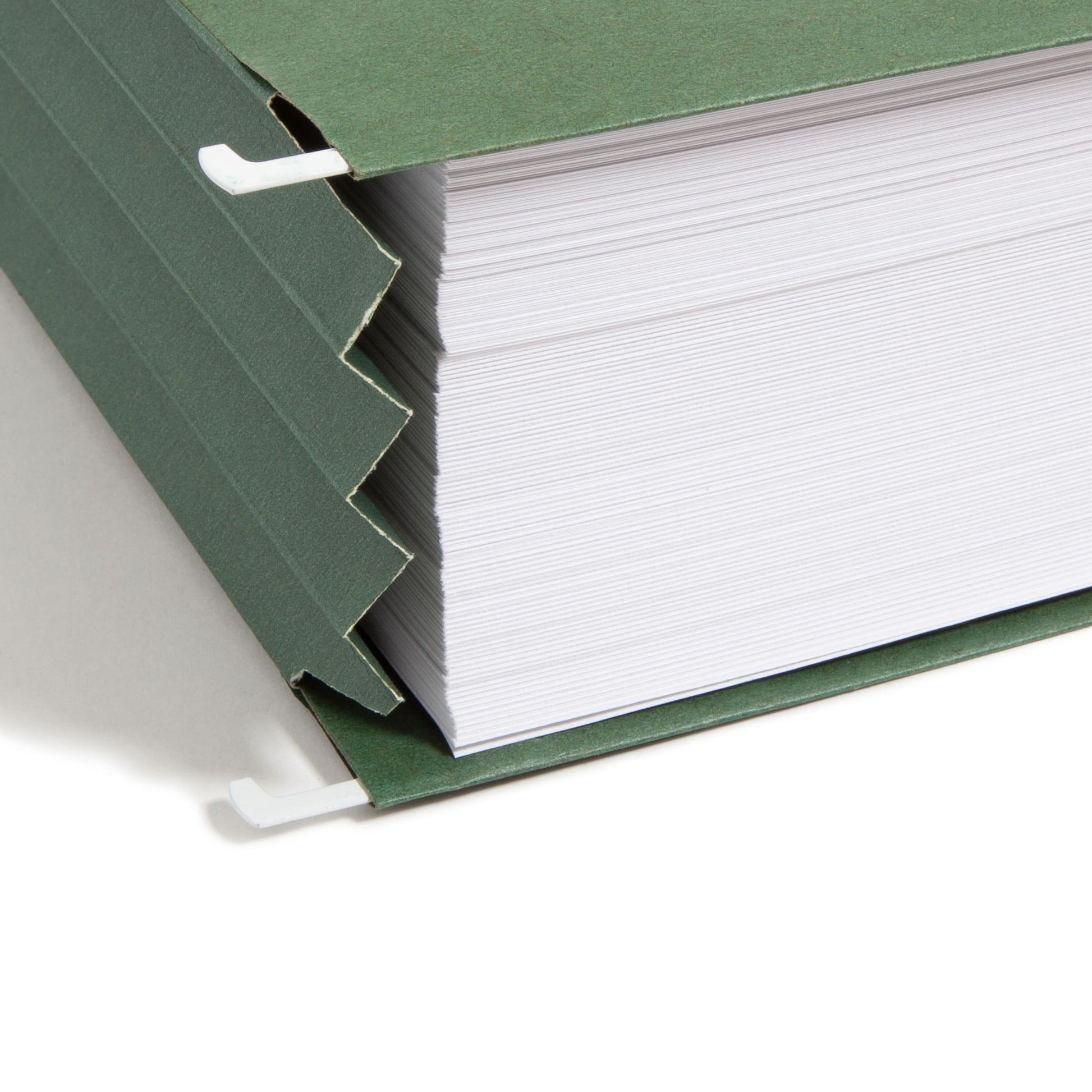 100% Recycled Hanging File Pockets, Standard Green Color, Letter Size, Set of 10, 086486642262