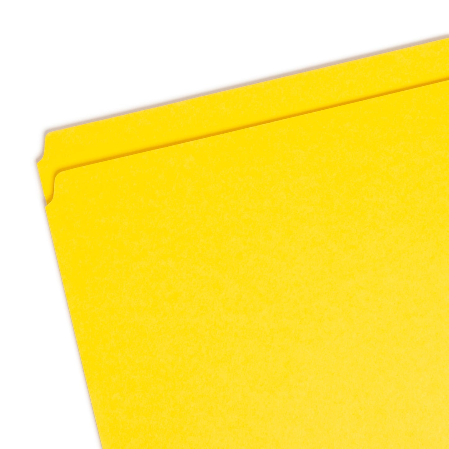 Reinforced Tab File Folders, Straight-Cut Tab, Yellow Color, Letter Size, Set of 100, 086486129107