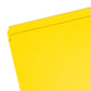 Reinforced Tab File Folders, Straight-Cut Tab, Yellow Color, Letter Size, Set of 100, 086486129107
