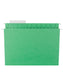 TUFF® Hanging File Folders with Easy Slide® Tabs, Green Color, Letter Size, 