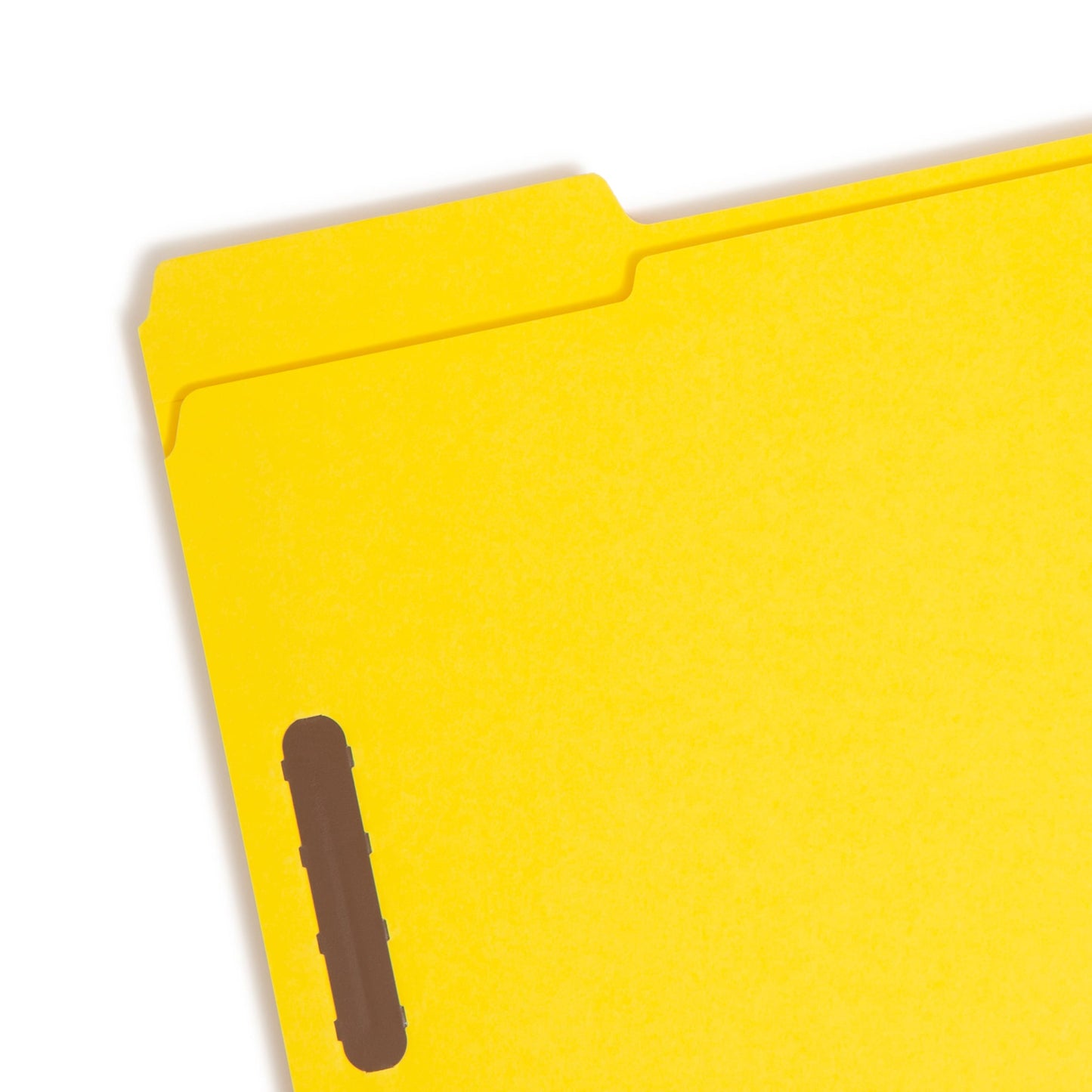 Reinforced Tab Fastener File Folders, 1/3-Cut Tab, 2 Fasteners, Yellow Color, Letter Size, Set of 50, 086486129404