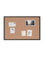 Metal Frame Cork Board, Black, Brown, 35" x 23", 3 x 2, Brown, 35" X 23" Size, Set of 1, 817894028801
