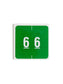 DCC Color-Coded Numeric Labels - Rolls, Green Color, 1-1/2" X 1-1/2" Size, Set of 250, 086486674263