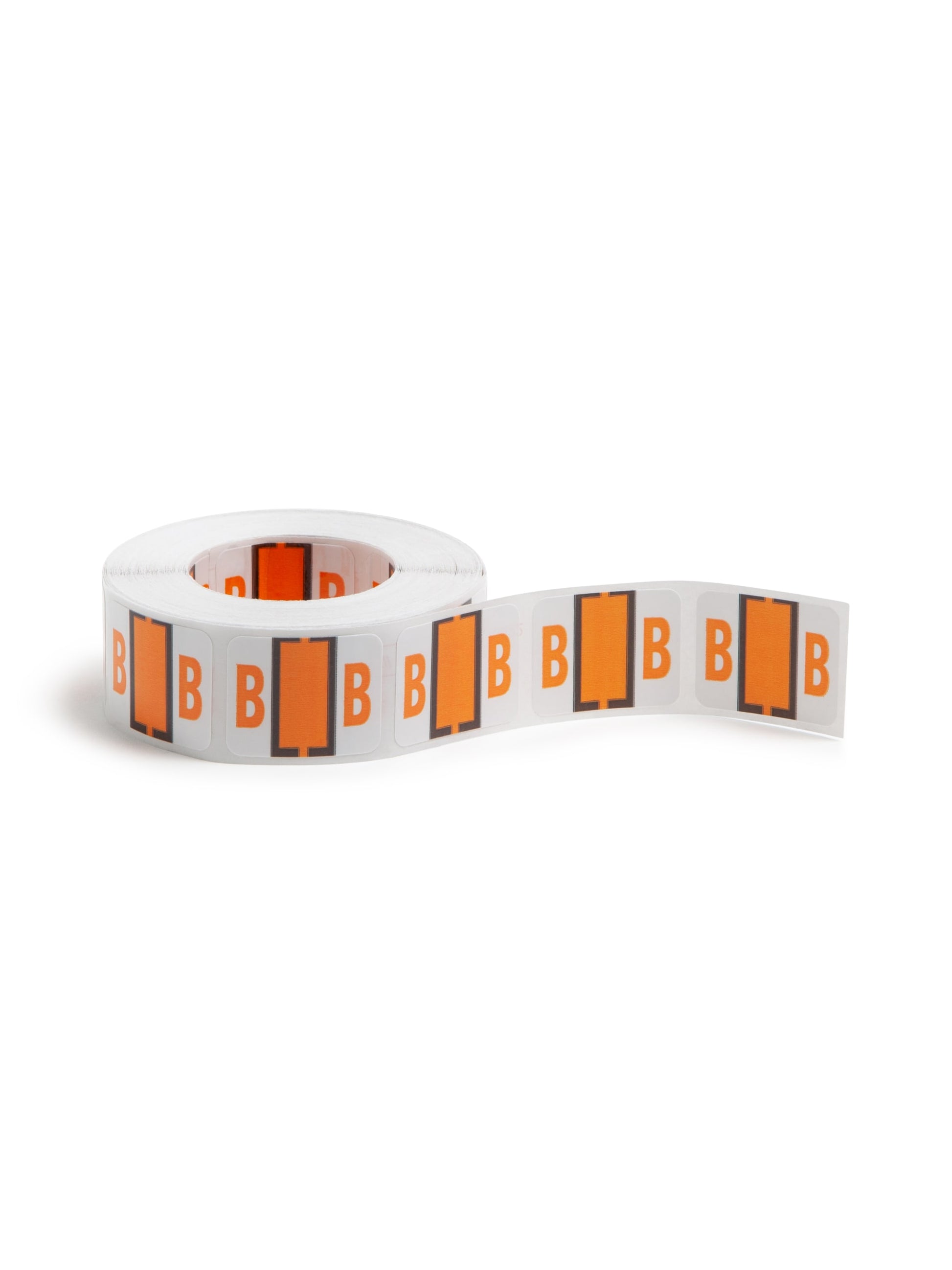 BCCR Bar Style Color-Coded Alphabetic Labels, A-Z Rolls, Light Orange Color, 1-1/4" X 1" Size, Set of 1, 086486670722