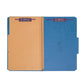 SafeSHIELD® Pressboard Classification File Folders with Pocket Dividers, Dark Blue Color, Legal Size, Set of 10, 30086486190771