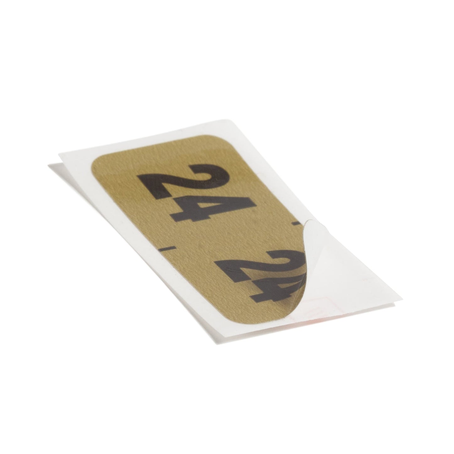 ETYJ Color-Coded Year Labels, Gold Color, 1-1/2" X 3/4" Size, Set of 50, 086486683241