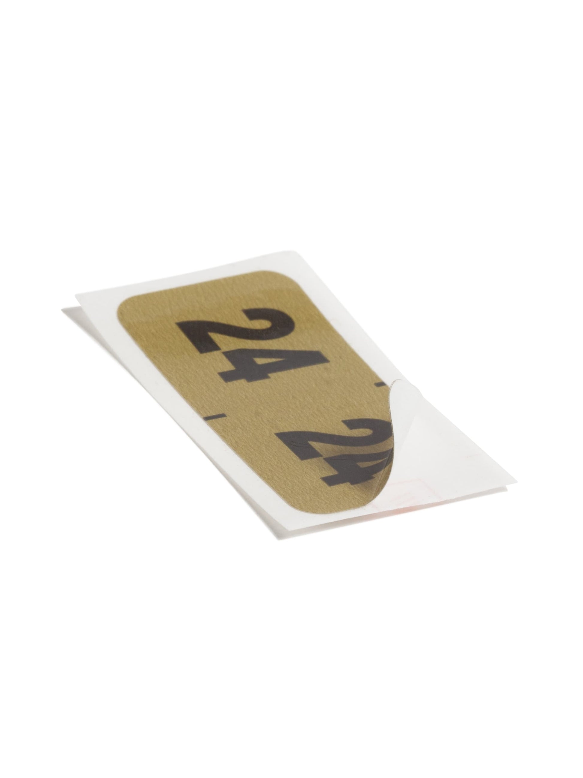 Color-Coded Year Labels, Gold Color, 1-1/2" X 3/4" Size, Set of 1, 086486683241