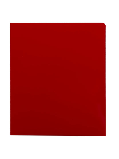High Gloss Two-Pocket Folders, Red Color, Letter Size, 30086486878808
