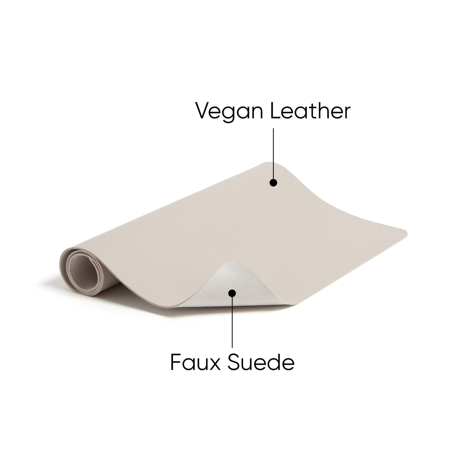 Vegan Leather Desk Pad, Sandstone Color, 36"X17" Size, Set of 1, 086486648264