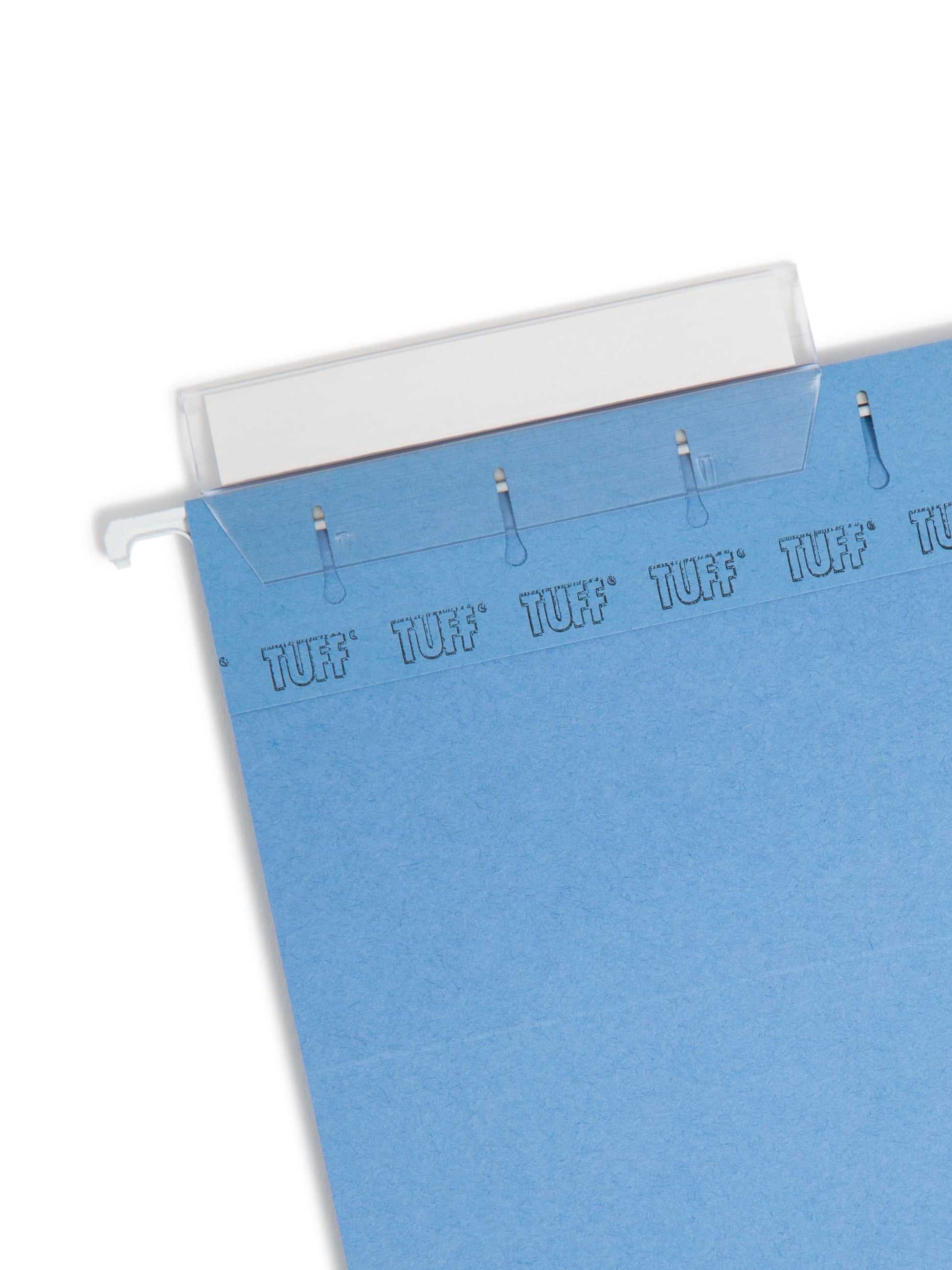 TUFF® Hanging File Folders with Easy Slide® Tabs, Blue Color, Letter Size, Set of 1, 086486640411