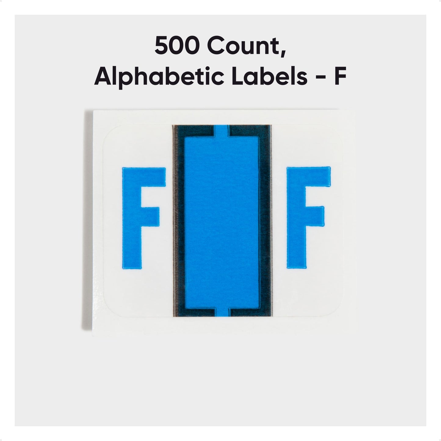 BCCR Bar Style Color-Coded Alphabetic Labels, A-Z Rolls, Blue Color, 1-1/4" X 1" Size, Set of 50, 086486670760