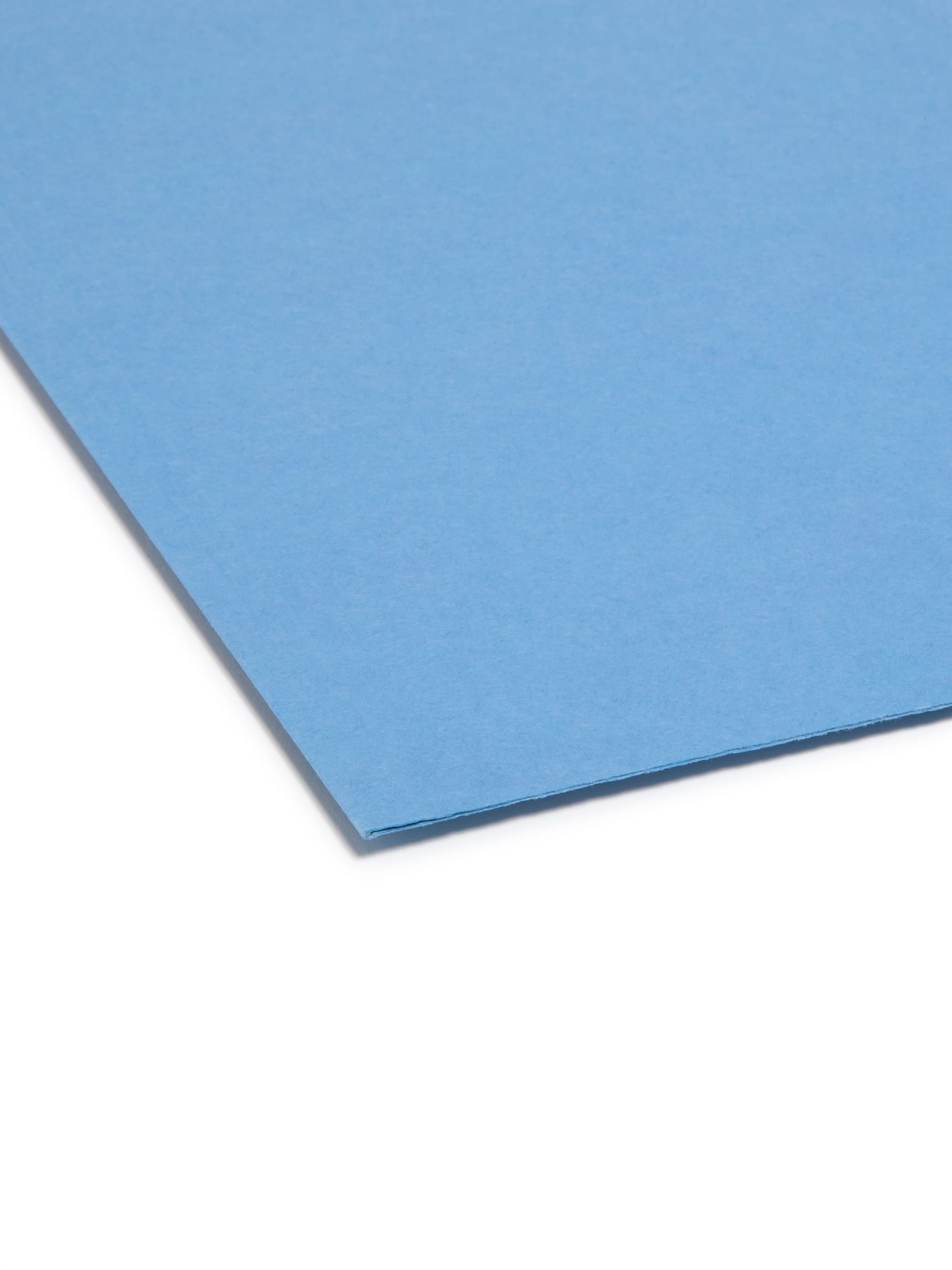 Reinforced Tab File Folders, 1/3-Cut Tab, Blue Color, Letter Size, Set of 100, 086486120340