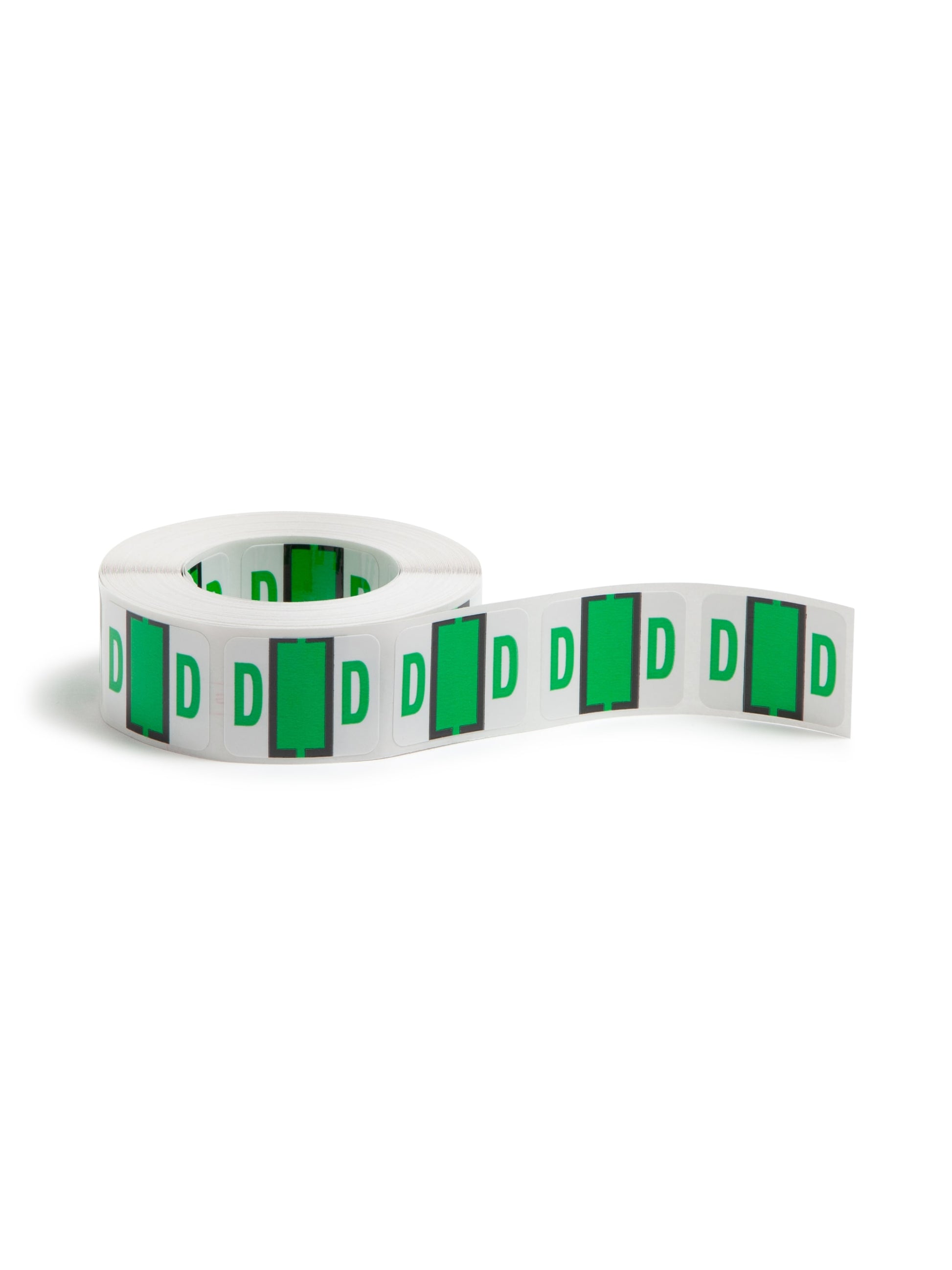 BCCR Bar Style Color-Coded Alphabetic Labels, A-Z Rolls, Light Green Color, 1-1/4" X 1" Size, Set of 1, 086486670746