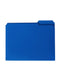 Poly File Folders, 1/3-Cut Tab, Blue Color, Letter Size, Set of 24, 086486105033