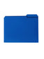 Poly File Folders, 1/3-Cut Tab, Blue Color, Letter Size, Set of 1, 086486105033