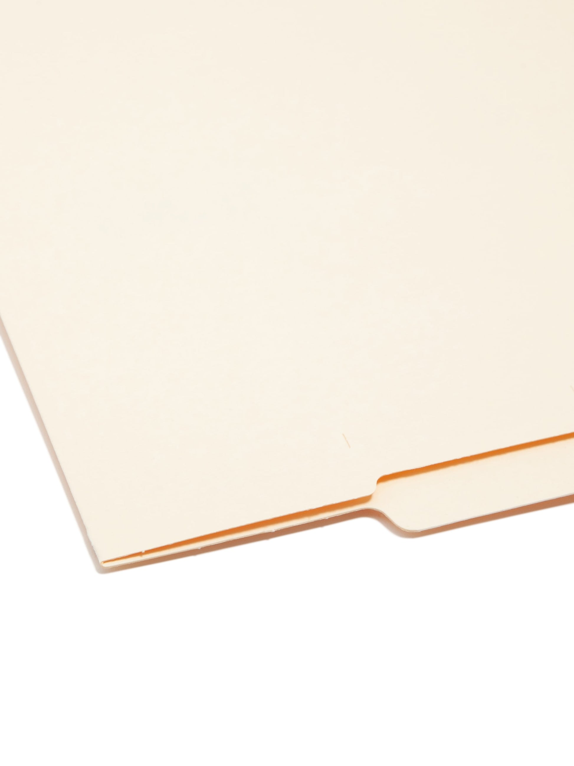Shelf-Master® Reinforced Tab End Tab File Folders, 1/3-Cut Tab, Center Position, Manila Color, Letter Size, Set of 100, 086486241366