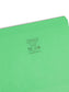 Reinforced Tab File Folders, Straight-Cut Tab, Green Color, Letter Size, Set of 100, 086486121101