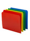 Poly File Folders, Straight-Cut Tab, Assorted Colors Color, Letter Size, Set of 1, 086486120098