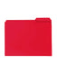 Poly File Folders, 1/3-Cut Tab, Red Color, Letter Size, Set of 1, 086486105019