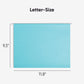 Standard Hanging File Folders with 1/5-Cut Tabs, Aqua Color, Letter Size, Set of 25, 086486640589