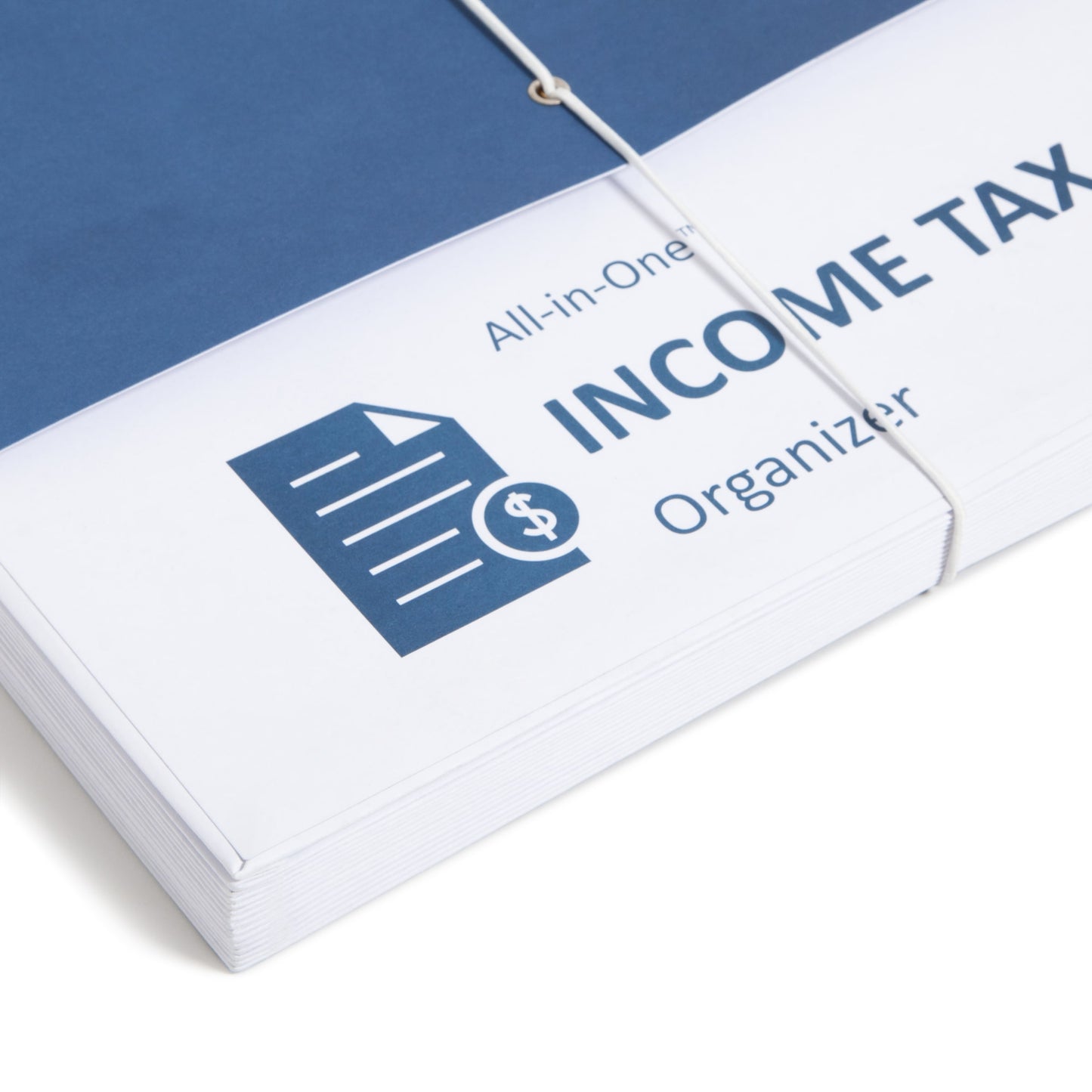 All-in-One Income Tax Organizer, 12 Pockets, White Color, Letter Size, Set of 1, 086486706605