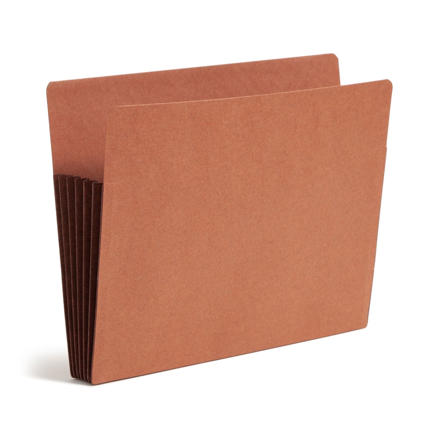 Reinforced End Tab File Pockets, Straight-Cut Tab, 5-1/4 inch Expansion, Dark Brown Color, Extra Wide Letter Size, Set of 10, 30086486736917