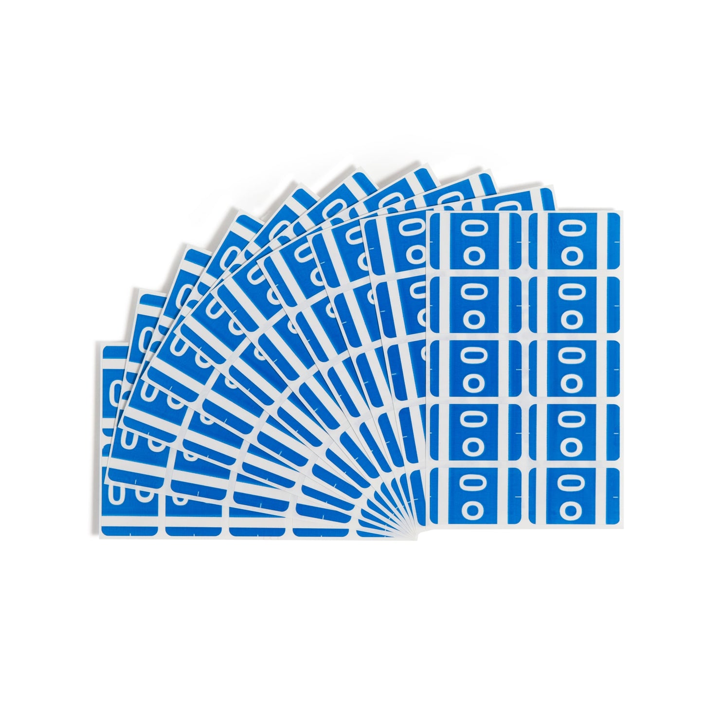 AlphaZ® ACCS Color Coded Alphabetic Labels - Sheets, Dark Blue Color, 1" X 1-5/8" Size, Set of 100, 086486671859