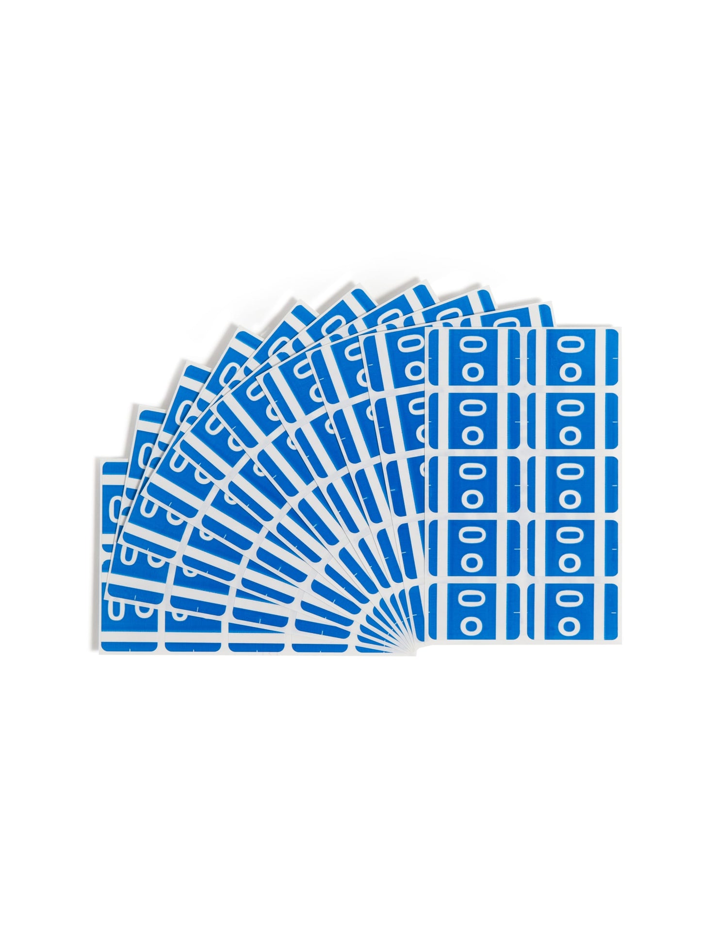 AlphaZ® ACCS Color Coded Alphabetic Labels - Sheets, Dark Blue Color, 1" X 1-5/8" Size, Set of 1, 086486671859
