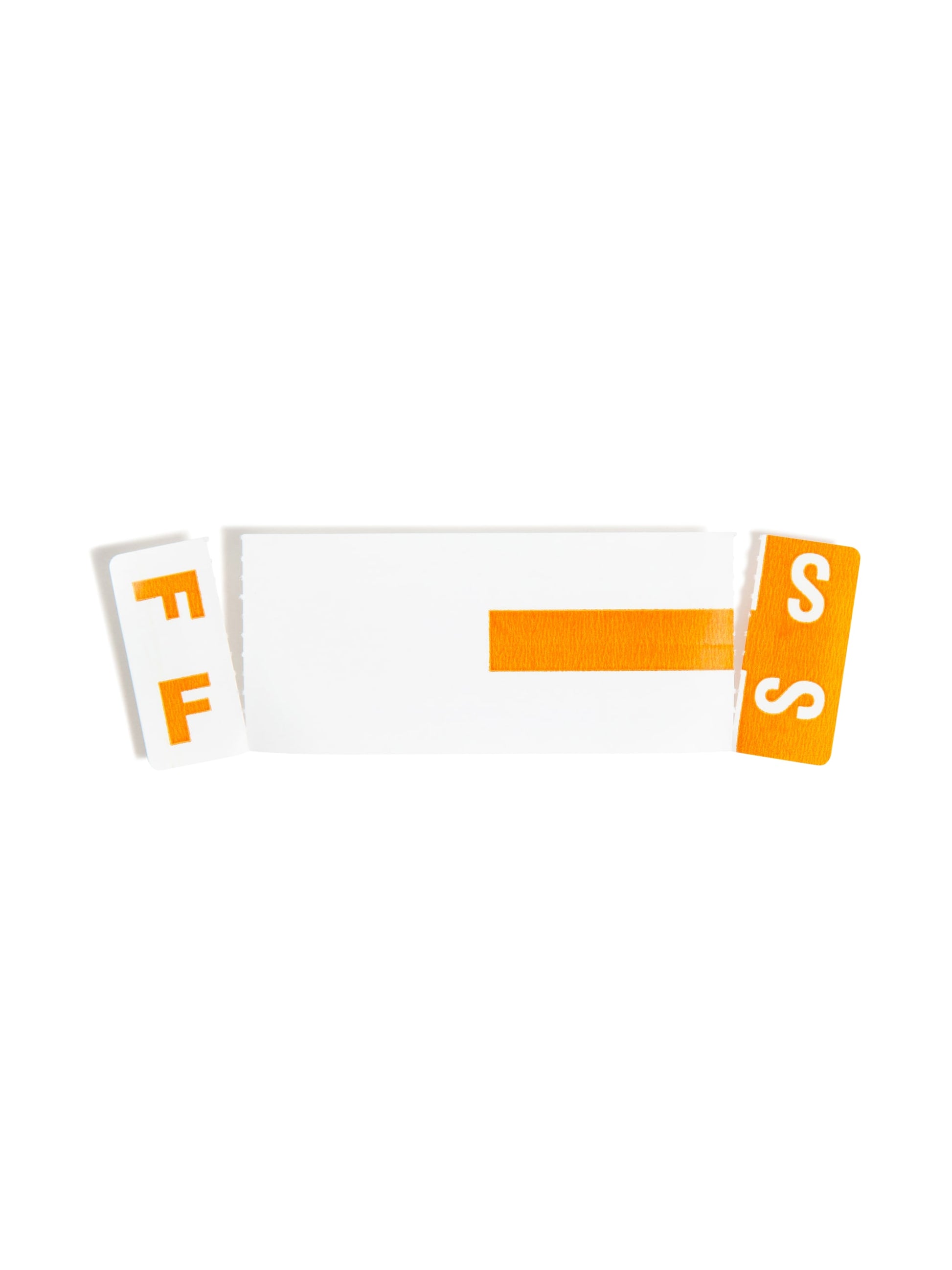 AlphaZ® NCC Color-Coded Name Labels - Sheets, Orange Color, 3-5/8" X 1-5/32" Size, Set of 1, 086486671576