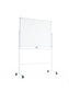 Double-Sided Dry Erase Rolling Easel, White, White, 47" x 35", 4 x 3, White, 47" X 35" Size, Set of 1, 843463145358