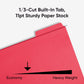 FasTab® Hanging File Folders, 1/3-Cut Tab, Red Color, Letter Size, Set of 20, 086486640961