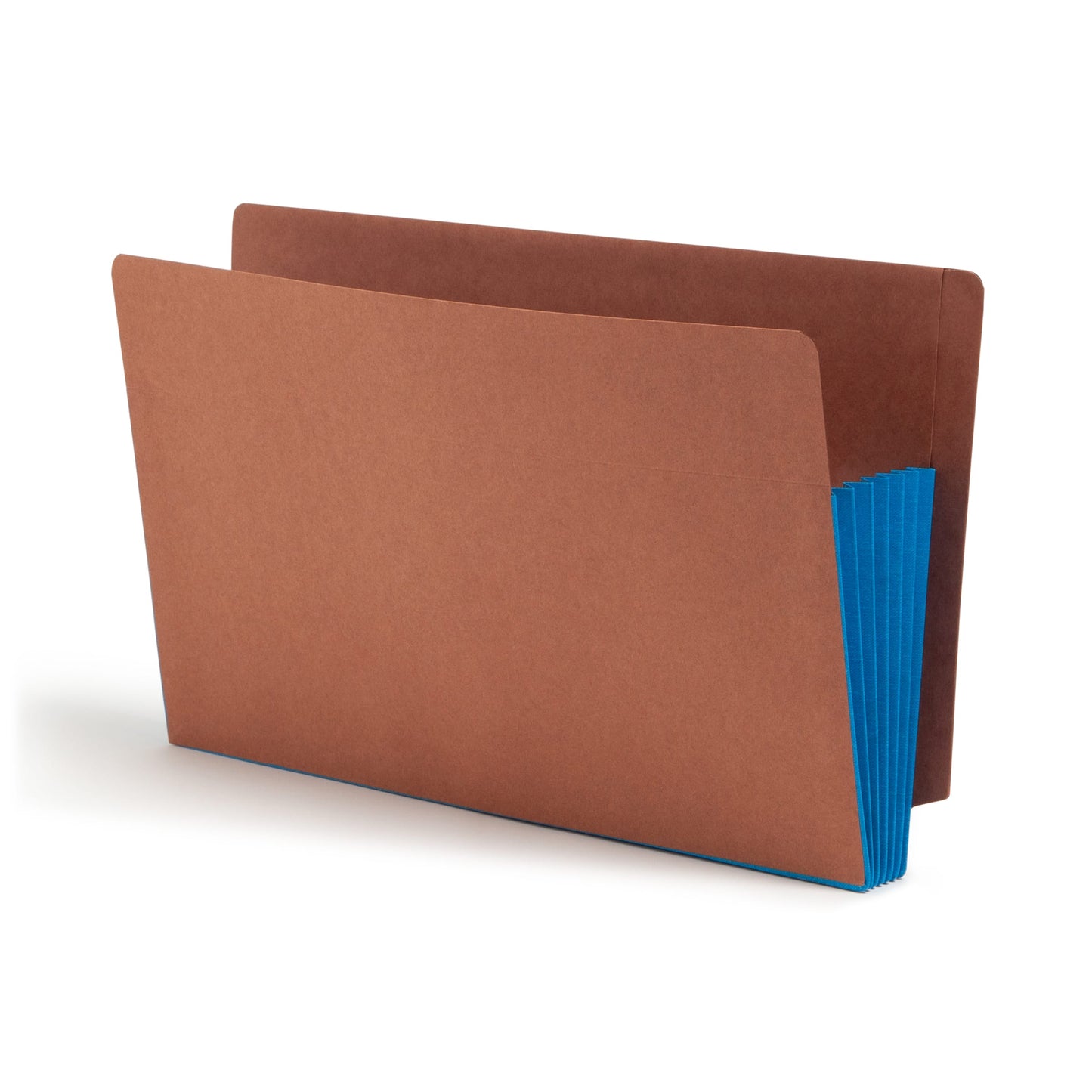 Reinforced End Tab File Pockets, Straight-Cut Tab, 5-1/4 inch Expansion, Blue Color, Extra Wide Legal Size, Set of 10, 30086486746893
