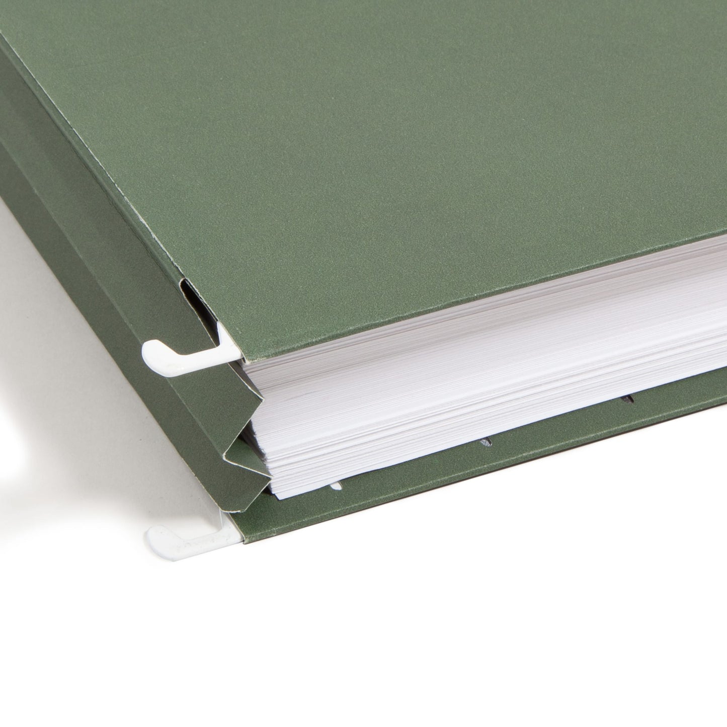 Hanging File Pockets, 1.75" Expansion, Standard Green Color, Letter Size, Set of 25, 086486642187