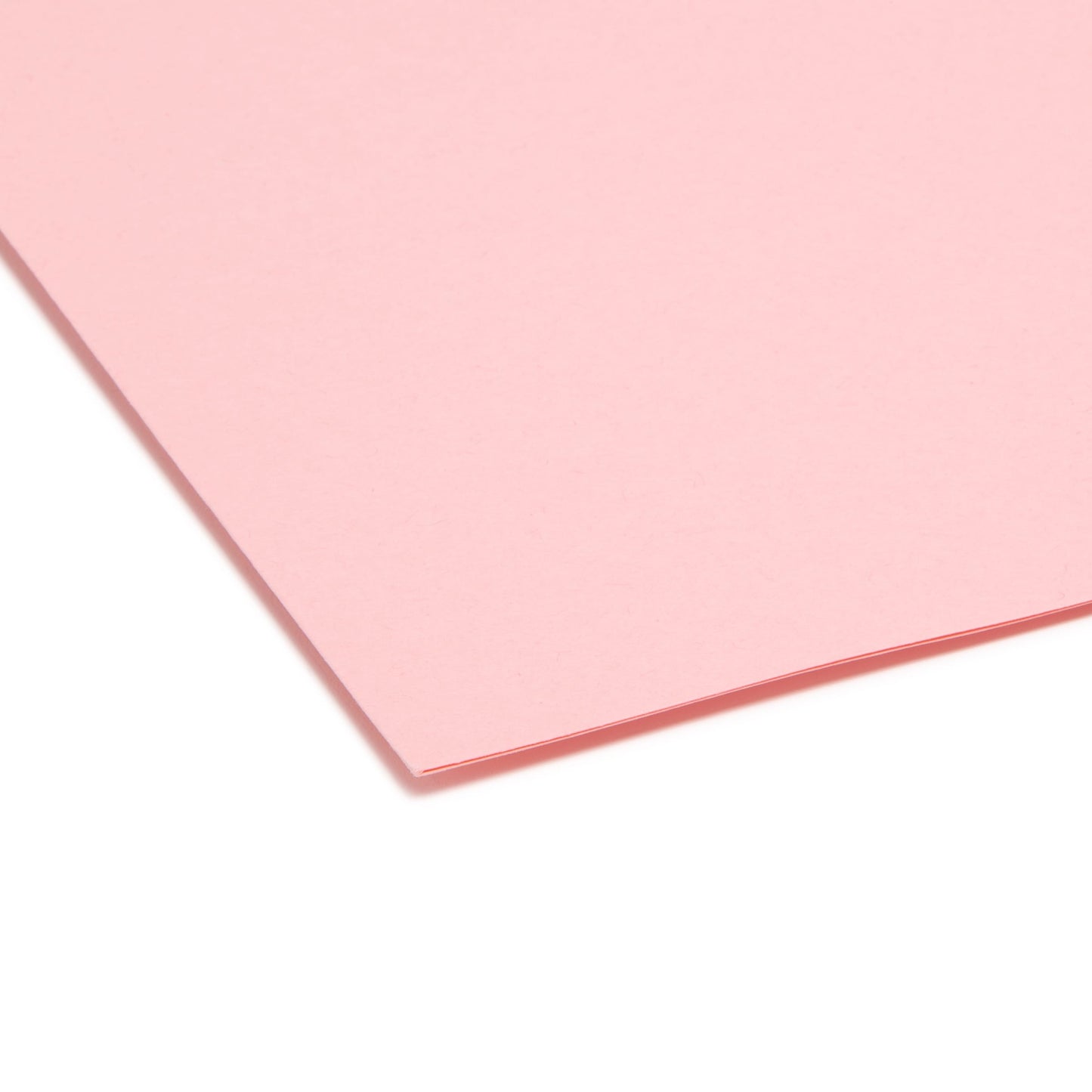 Standard File Folders, Straight-Cut Tab, Pink Color, Letter Size, Set of 100, 086486109420