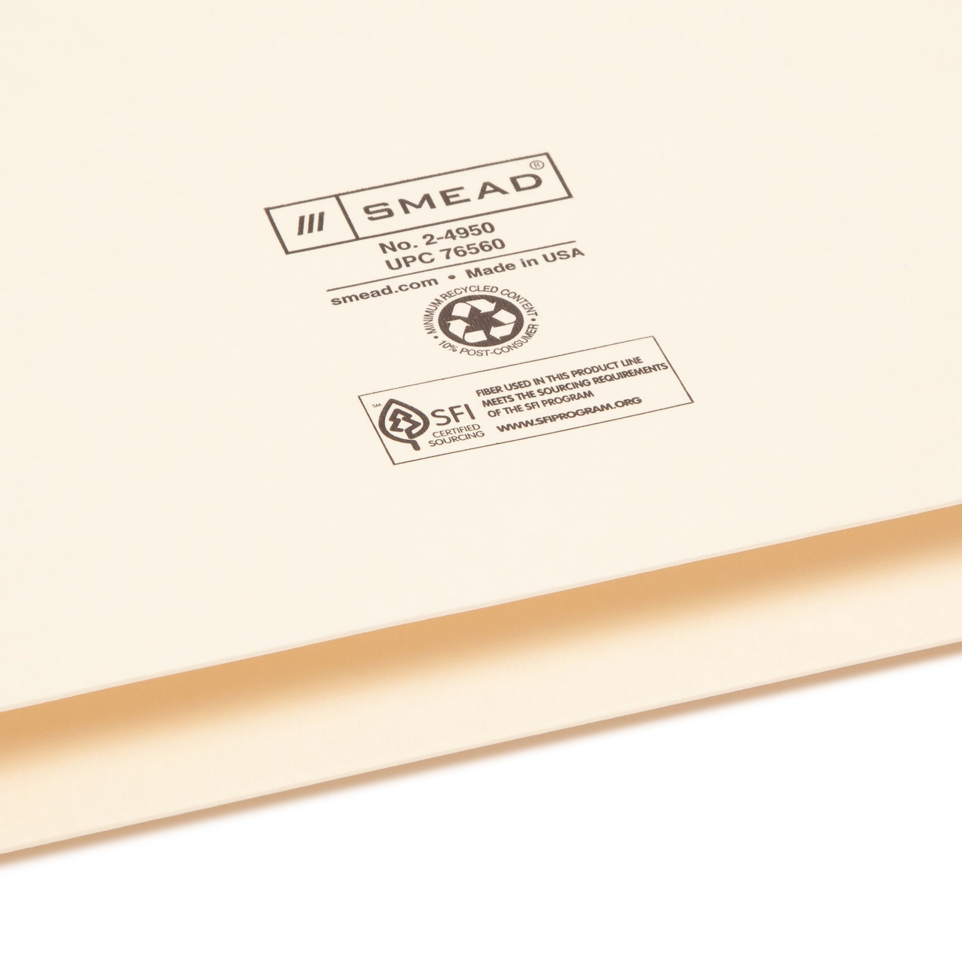 File Jackets, 2 inch Expansion, Straight-Cut Tab, Manila Color, Legal Size, Set of 50, 30086486765603