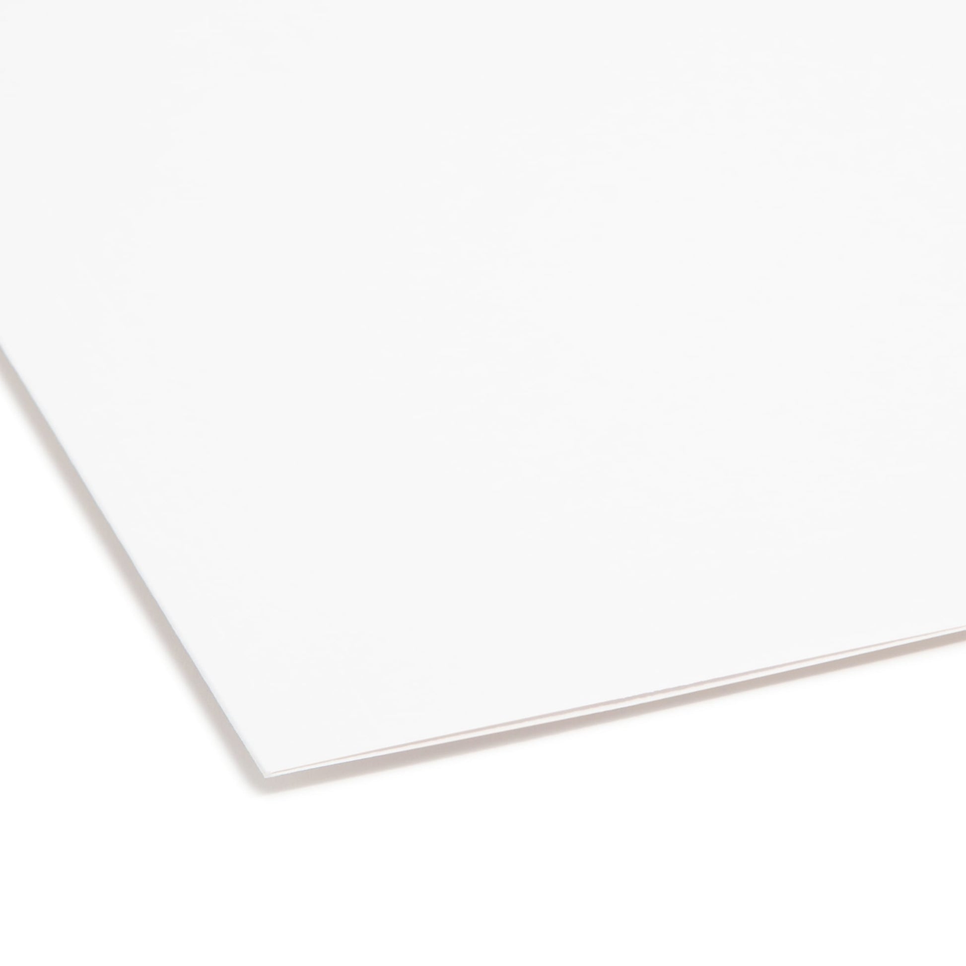 Reinforced Tab Fastener File Folders, 1/3-Cut Tab, 2 Fasteners, White Color, Letter Size, Set of 50, 086486128407