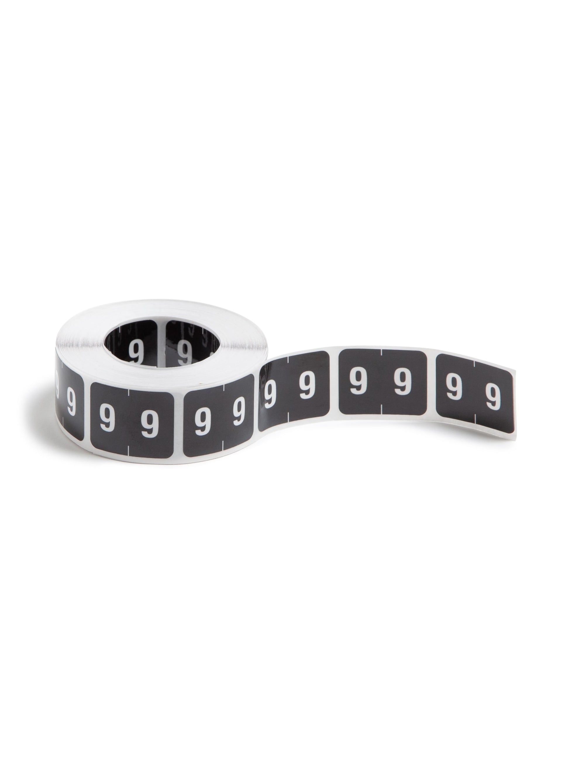 DCCRN Color-Coded Numeric Labels - Rolls, Black Color, 1-1/4" X 1" Size, Set of 1, 086486673495