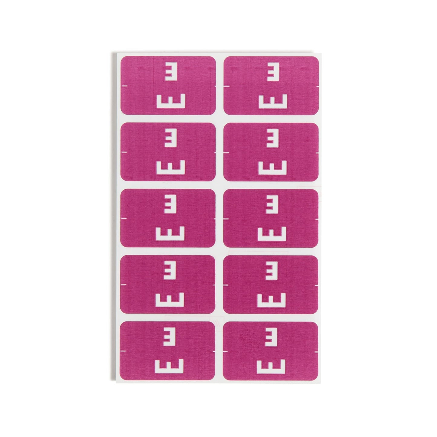 AlphaZ® ACCS Color Coded Alphabetic Labels - Sheets, Purple Color, 1" X 1-5/8" Size, Set of 100, 086486671750