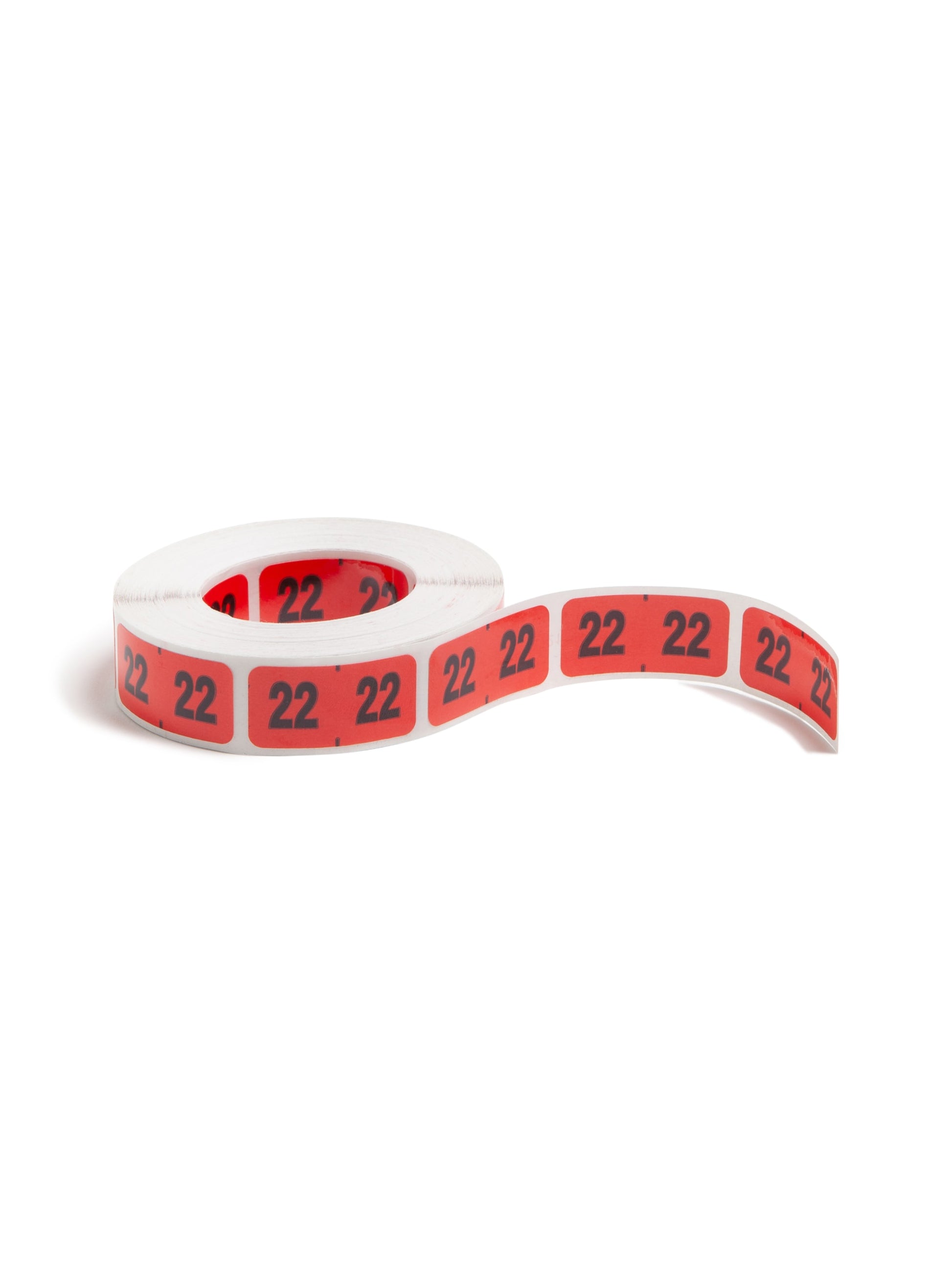 ETYJ Color-Coded Year Labels, Red Color, 1-1/2" X 3/4" Size, Set of 50, 086486683227