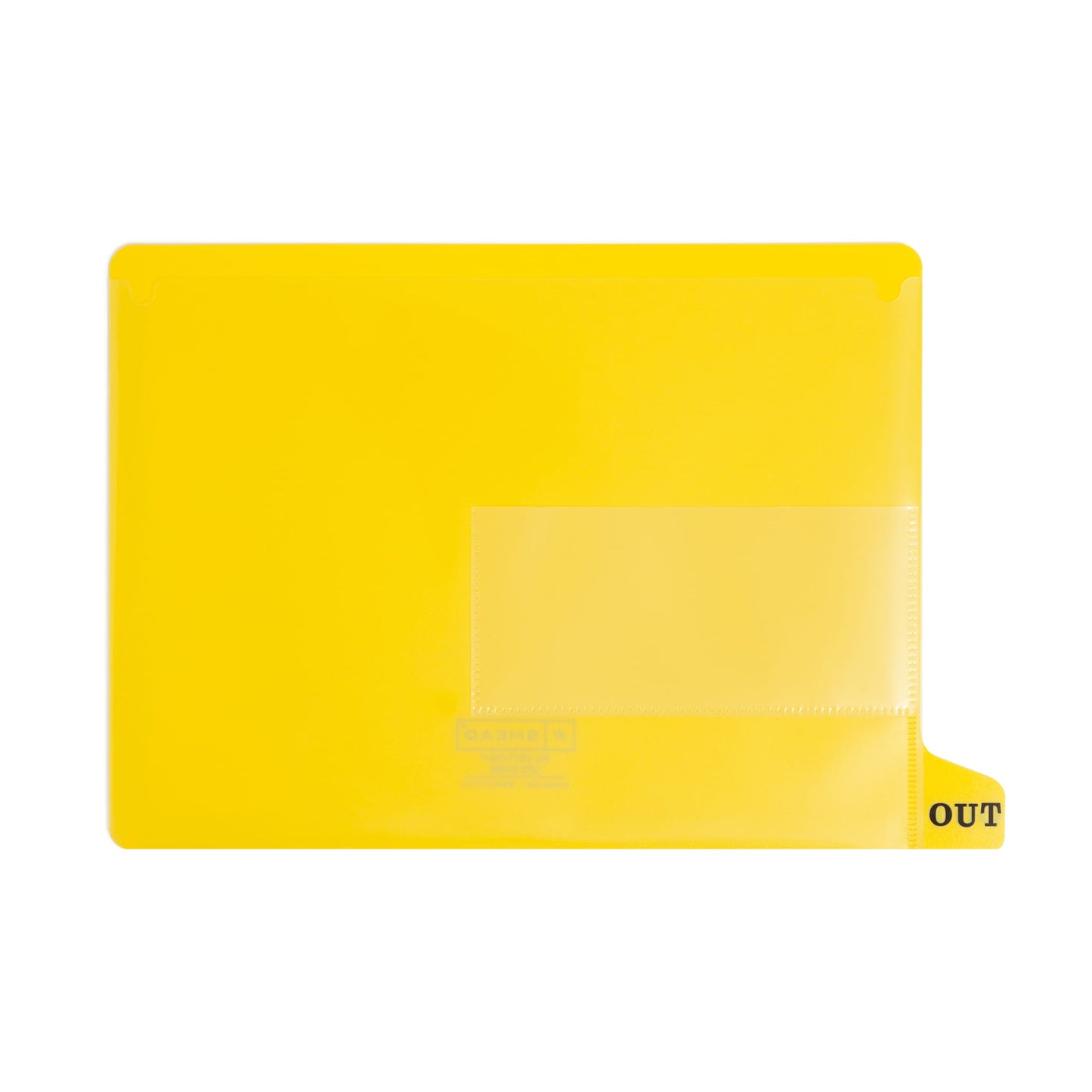 Poly End Tab Out-Guides, Yellow Color, Letter Size, Set of 25, 086486619561