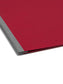 Premium Pressboard Report Covers, 8 1/2-inch Metal Prong Side Fastener with Compressor, 3-inch Expansion, Bright Red Color, Letter Size, 