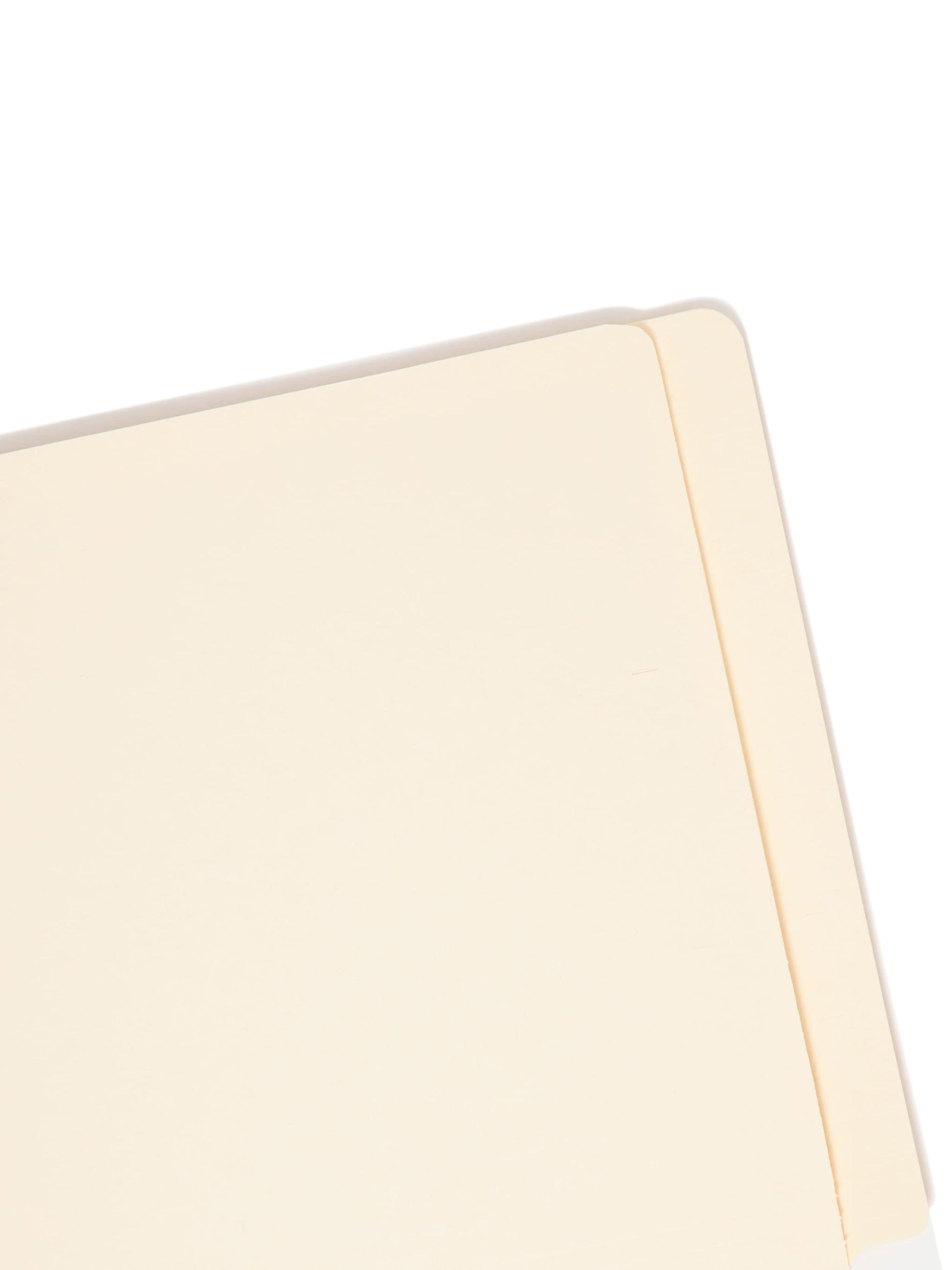 Heavyweight Reinforced End Tab File Folders, Straight-Cut Tab, Manila Color, Letter Size, Set of 100, 086486242509