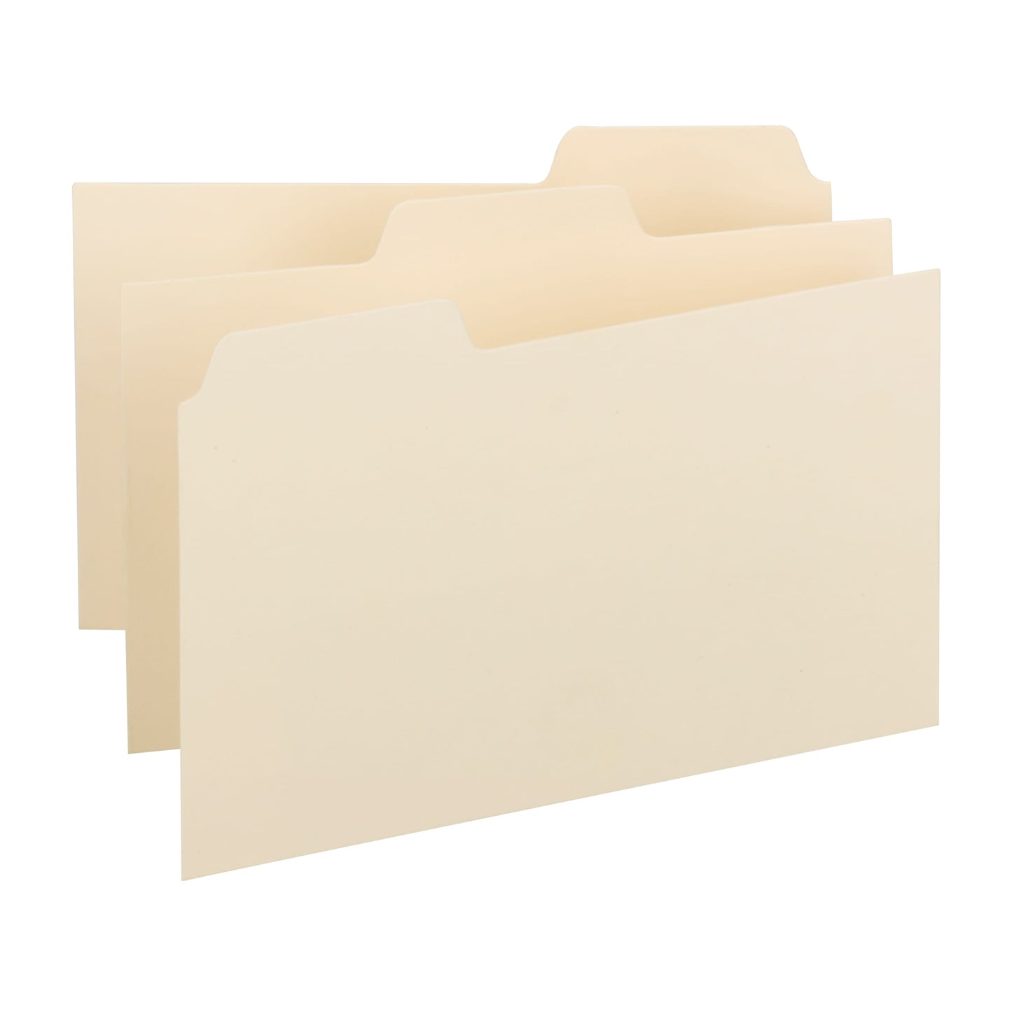 Heavyweight Card-Sized Guides with Blank or Alphabetic Tabs, Manila Color, 5" X 8" Size, Set of 100, 086486570305