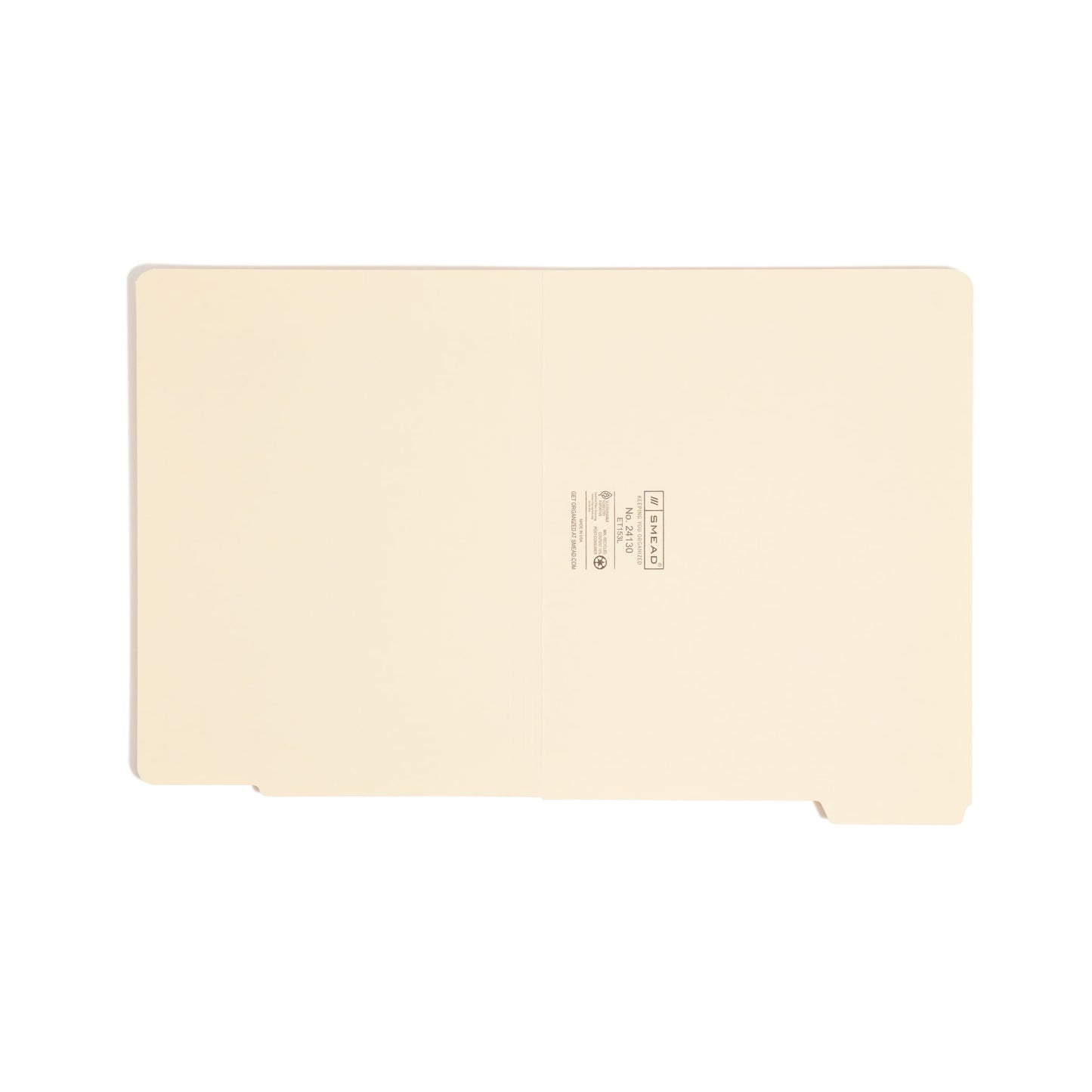 Standard End Tab File Folders, 1/3-Cut Tab, Manila Color, Letter Size, Set of 100, 086486241304