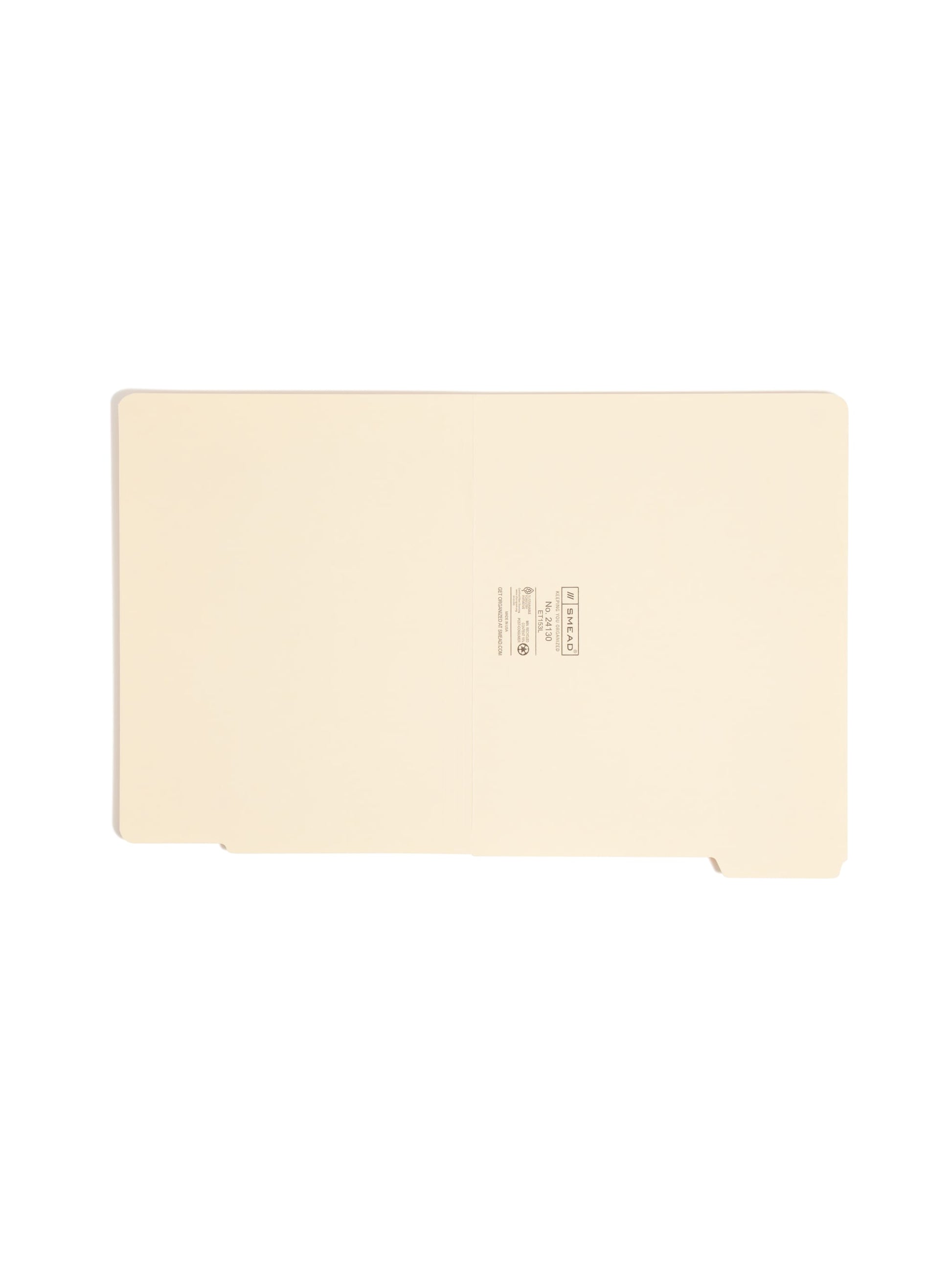 Standard End Tab File Folders, 1/3-Cut Tab, Manila Color, Letter Size, Set of 100, 086486241304