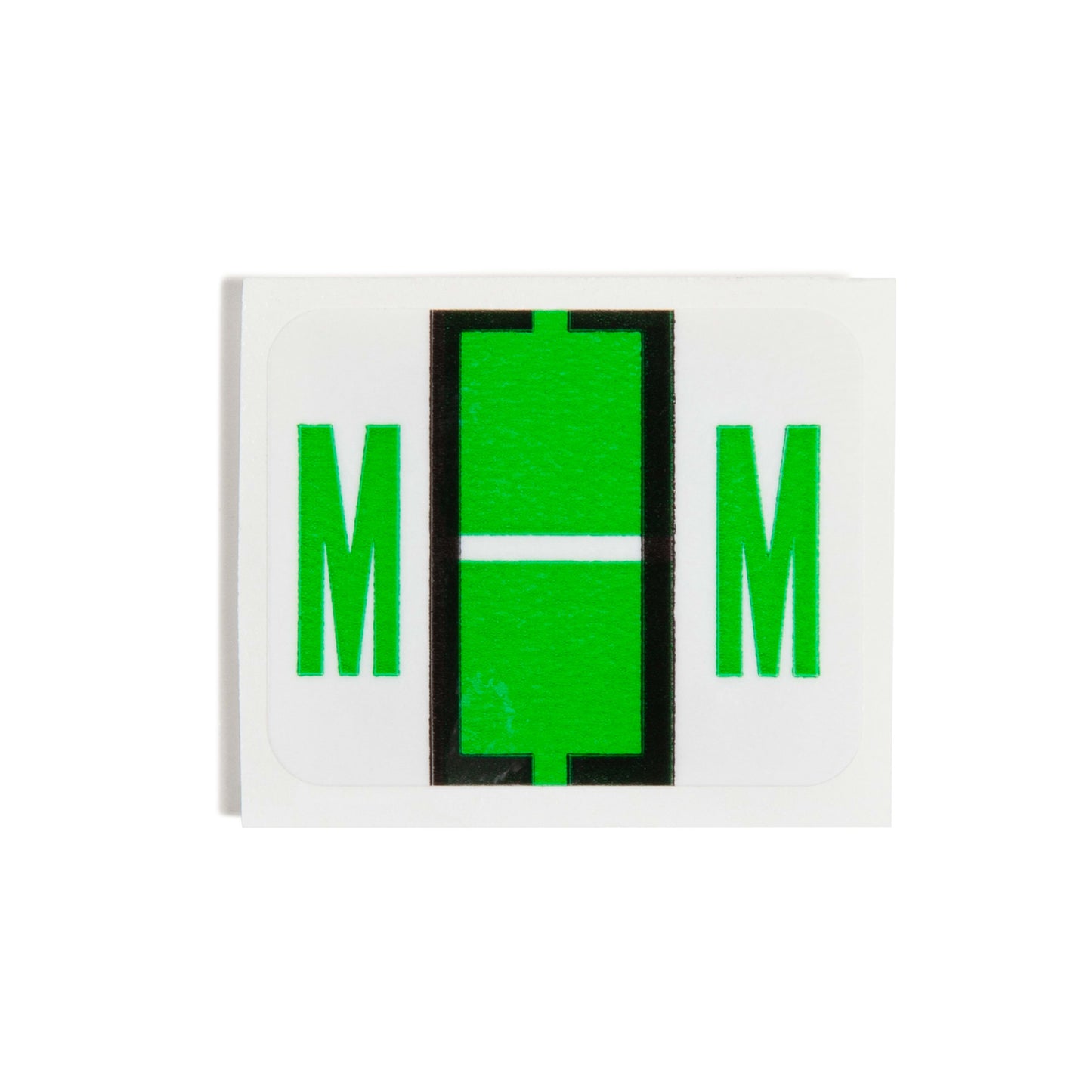 BCCR Bar Style Color-Coded Alphabetic Labels, A-Z Rolls, Light Green Color, 1-1/4" X 1" Size, Set of 50, 086486670838