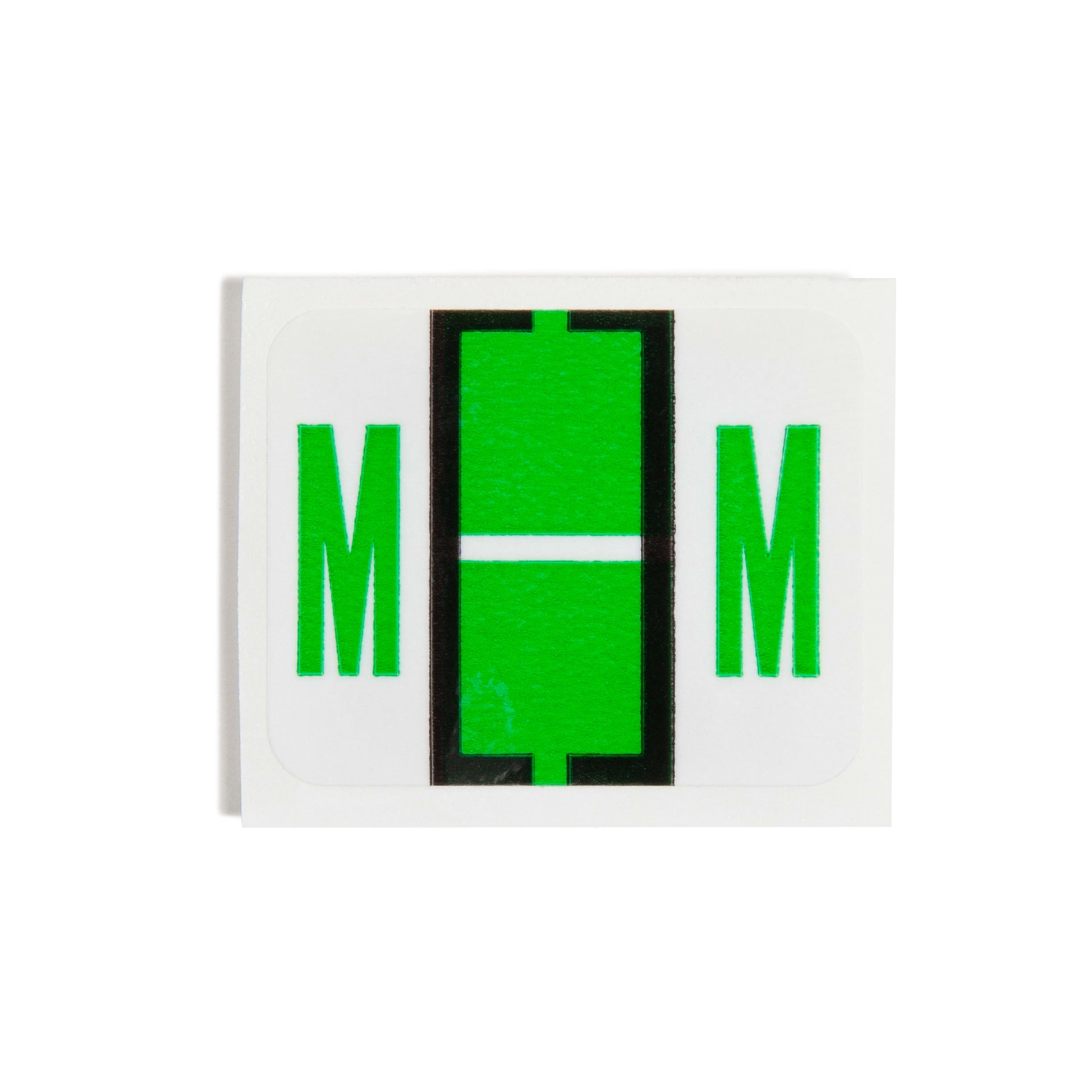 BCCR Bar Style Color-Coded Alphabetic Labels, A-Z Rolls, Light Green Color, 1-1/4" X 1" Size, Set of 50, 086486670838