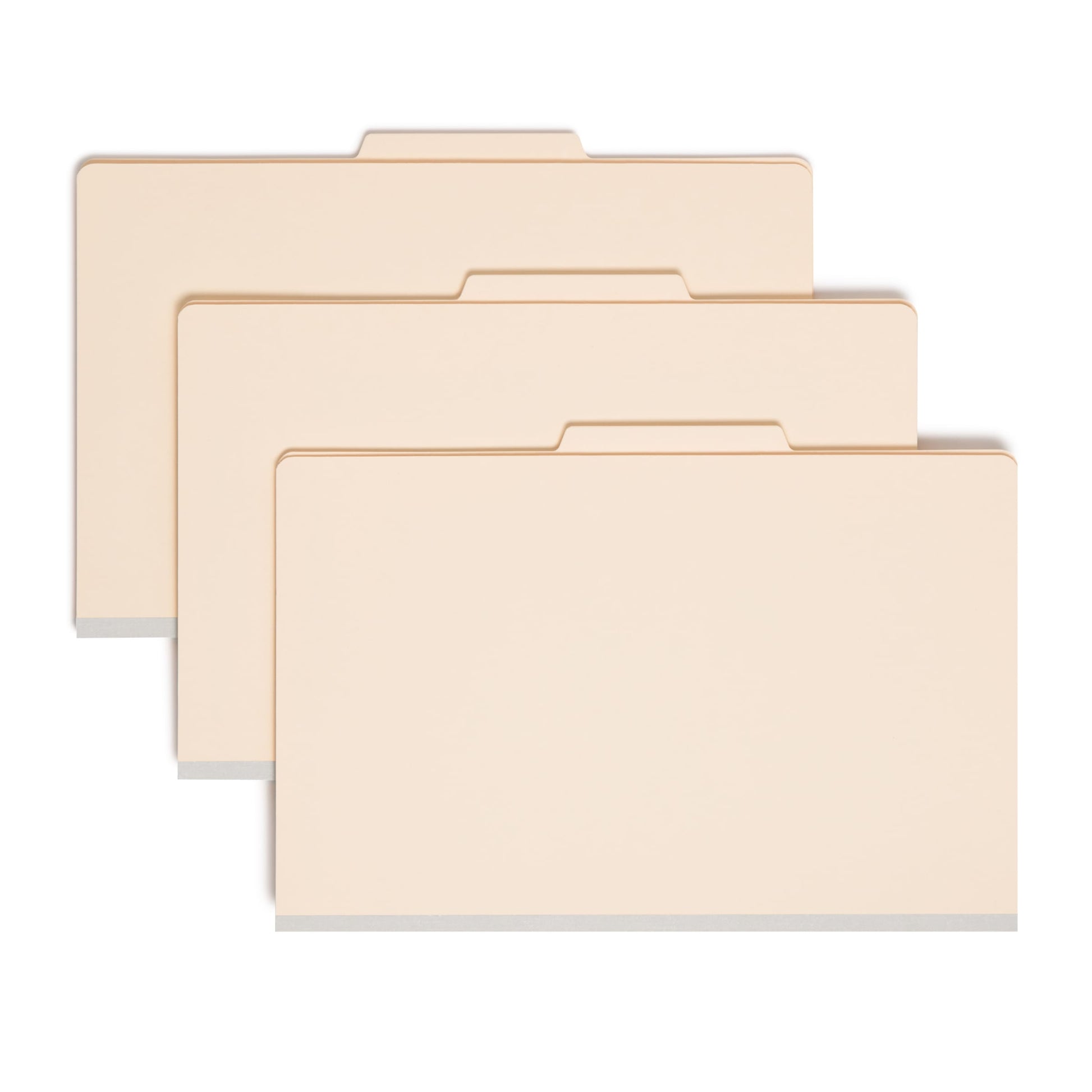 Classification File Folders, 1 Divider, 2 inch Expansion, Manila Color, Legal Size, Set of 10, 30086486187009