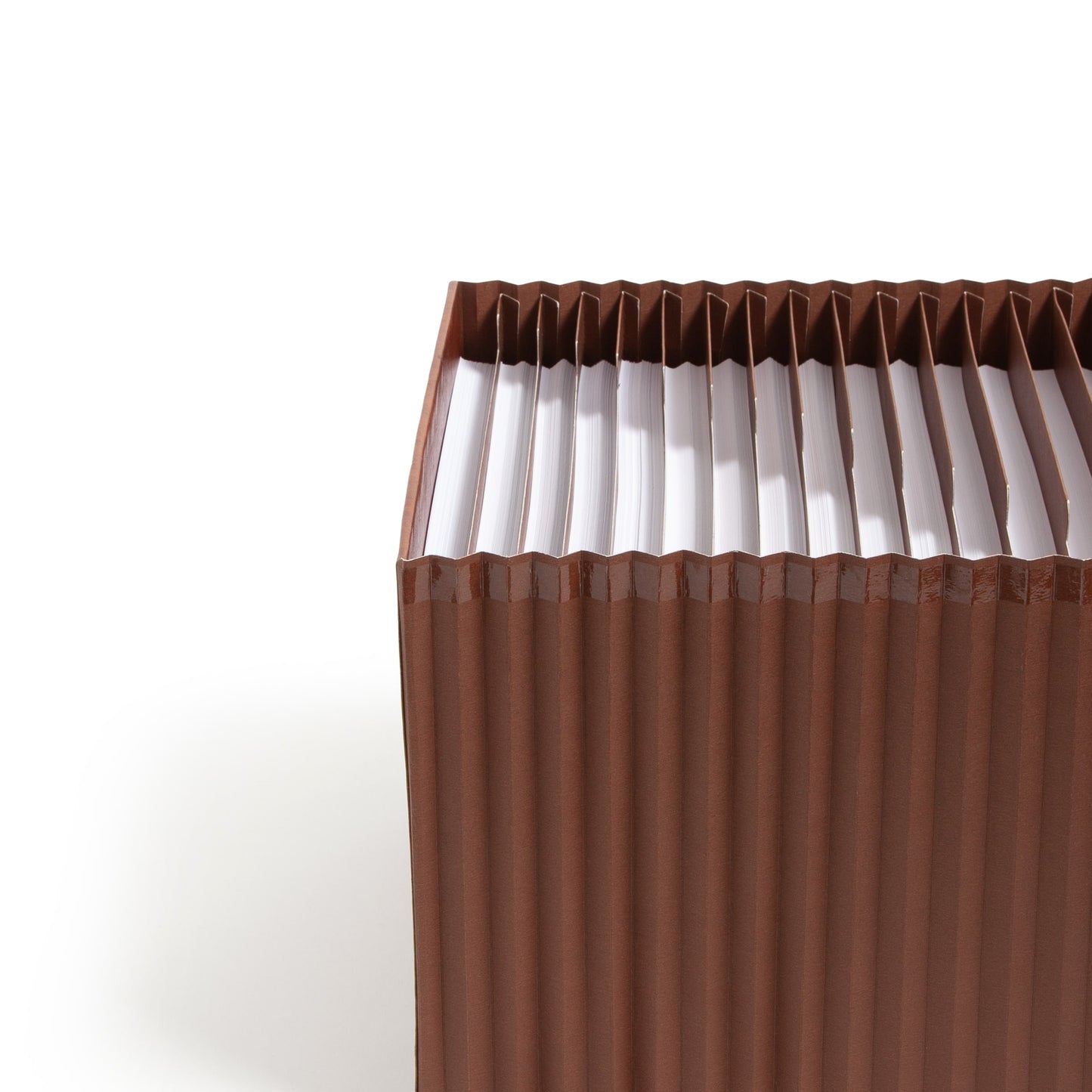 TUFF® Vegan Leather Expanding Files, 31 Pockets, Numerical , Brown Color, Letter Size, Set of 1, 086486737852